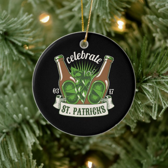 St patricks day ceramic ornament (Tree)
