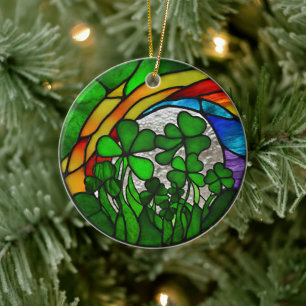St Patricks Day  Ceramic Ornament