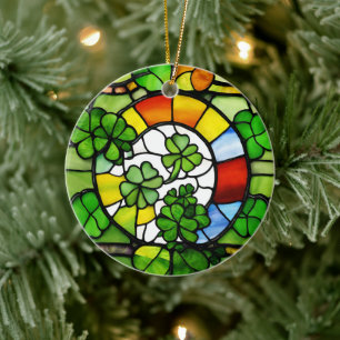 St Patricks Day Ceramic Ornament