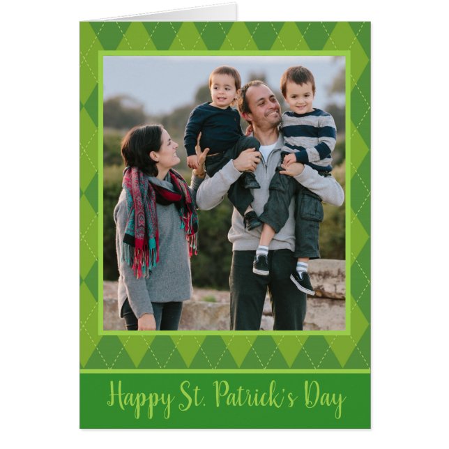 St. Patrick's Day Chance insérez votre photo (Devant)