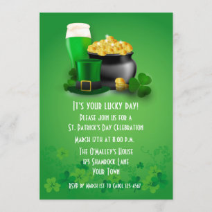 St. Patrick's Day Cheer Invitation