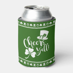 St Patricks Day   Cheers   Funny St Paddys Irish Can Cooler