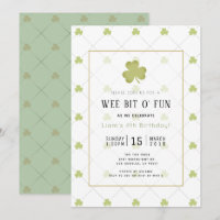 St. Patrick's Day Chic & Clean Green Birthday
