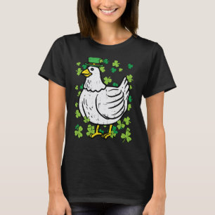 St Patricks Day Chicken Saint Pattys Farmer Men Wo T-Shirt