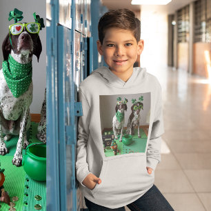 St Patrick's Day Chiens Party Enfants Sweat - shir