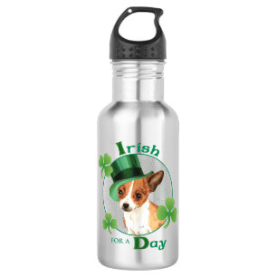 St. Patrick's Day Chihuahua 532 Ml Water Bottle