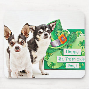 St. Patrick's Day Chihuahua's Mouse Pad