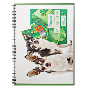 St. Patrick's Day Chihuahua's Notebook