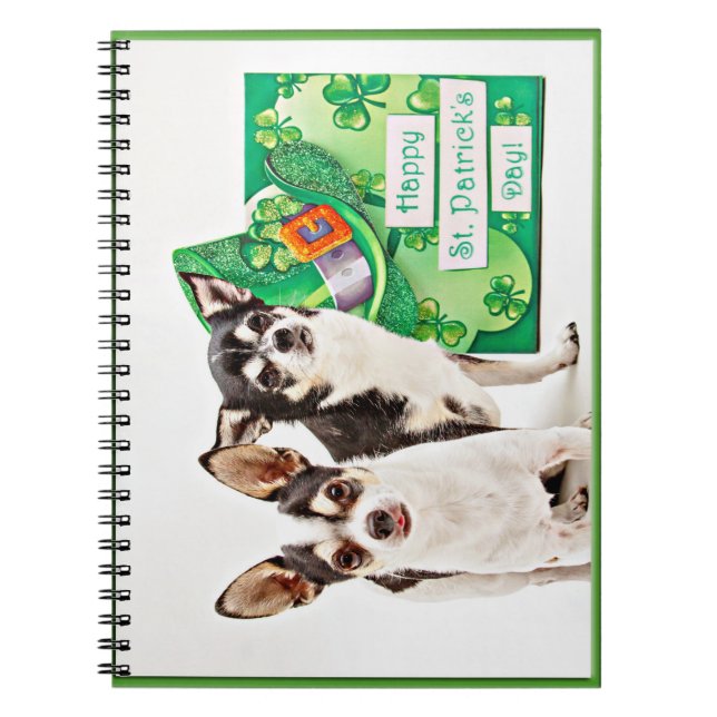 St. Patrick's Day Chihuahua's Notebook (Front)