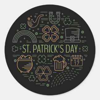St. Patrick's Day Classic Round Sticker