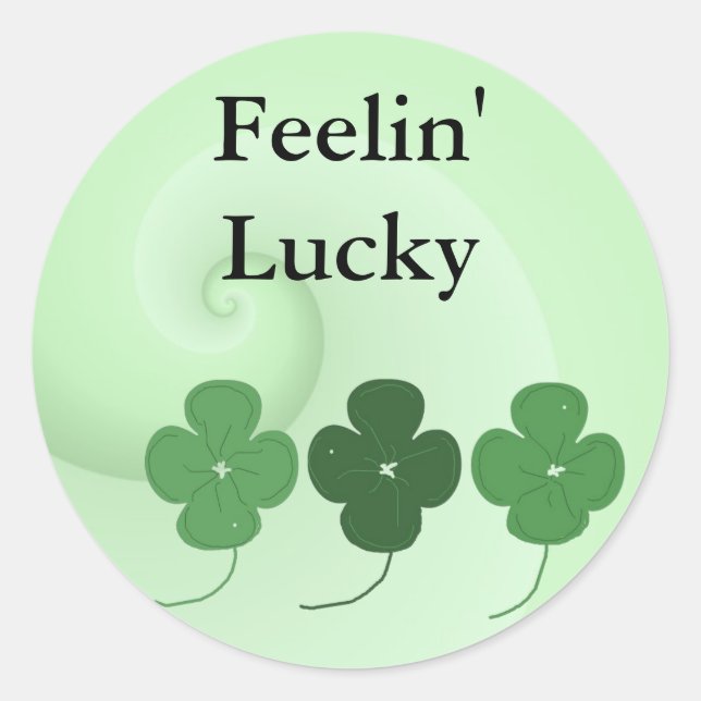 St. Patrick's Day Classic Round Sticker (Front)
