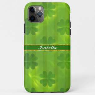St Patrick's Day Clover 4 Lists Modern Collection iPhone 11 Pro Max Case