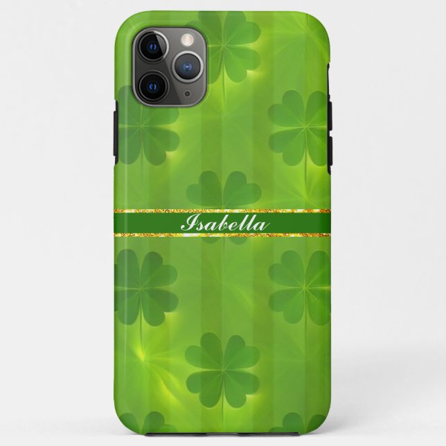 St Patrick's Day Clover 4 Lists Modern Collection Case-Mate iPhone Case (Back)
