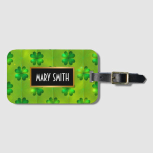 St Patrick's Day Clover 4 Lists Popular Collection Luggage Tag
