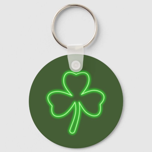 St. Patrick's Day Clover Keychain (Front)