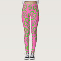 St. Patrick's Day Clover Leggings