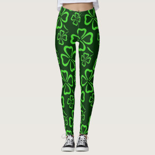 St. Patrick's Day Clover Leggings