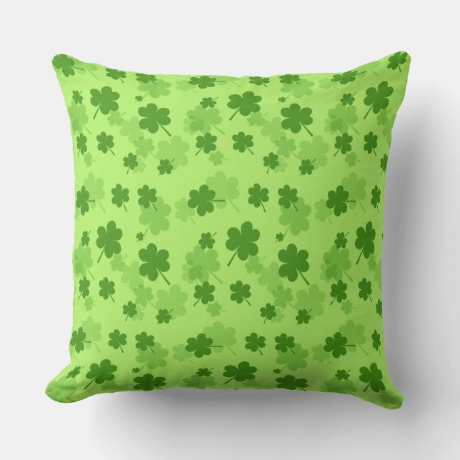 St. Patrick's Day Clover Pillow (Front)