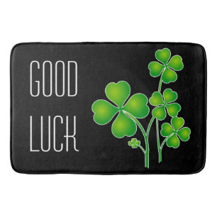 St. Patrick's Day Clover / Shamrocks + your ideas Bath Mat