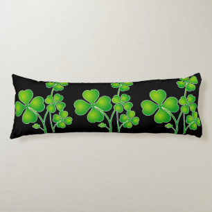 St. Patrick's Day Clover / Shamrocks + your ideas Body Pillow