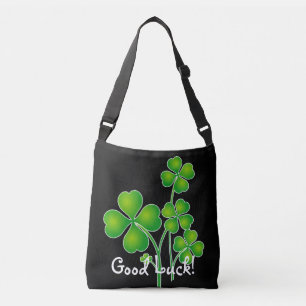 St. Patrick's Day Clover / Shamrocks + your ideas Crossbody Bag