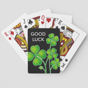St. Patrick's Day Clover / Shamrocks + your ideas Playing Cards