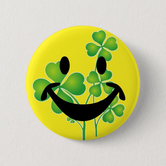 St. Patrick's Day Clover your ideas 2 Inch Round Button (Front)