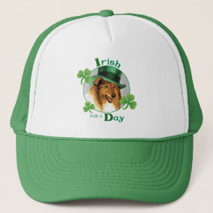 St. Patrick's Day Collie Trucker Hat