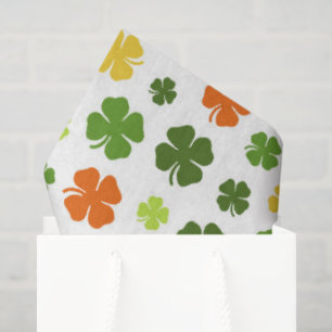 St Patricks Day Colourful Irish Shamrocks Fun Tissue Paper