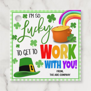 St. Patrick's Day Coworker Gift Tags
