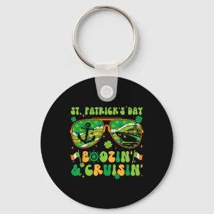 St Patricks Day Cruise Matching Cruising Boozing D Keychain