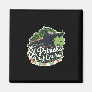 St Patrick's Day Cruise Ship Cruising Shamrock Iri Magnet