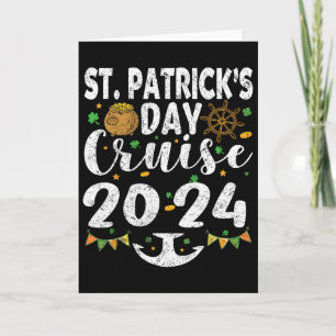 St Patricks Day Cruise Ship Squad Funny Family Mat Card