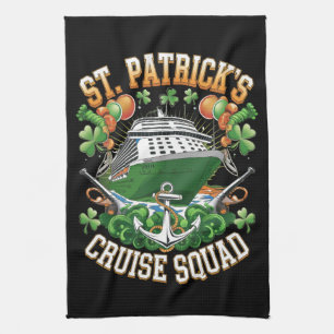 St Patrick's Day Cruise Squad 2025 Family Matching Kitchen Towel