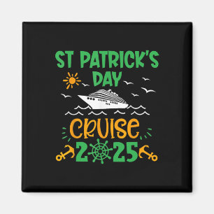 St Patricks Day Cruise Squad 2025 Funny Family Mat Magnet