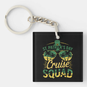 St Patrick's Day Cruise Squad Family Matching Keychain
