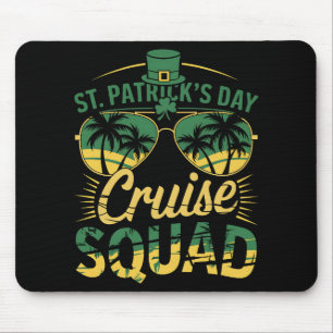 St Patrick's Day Cruise Squad Family Matching Mouse Pad