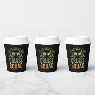 St Patrick's Day Cruise Squad Funny Family Matchin Paper Cups