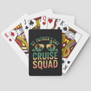 St Patrick's Day Cruise Squad Funny Family Matchin Playing Cards