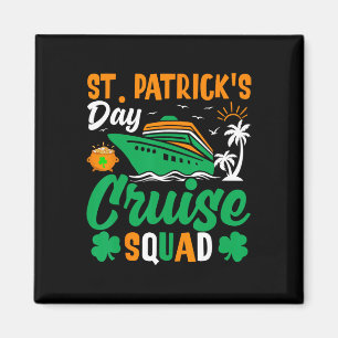 St Patricks Day Cruise Squad Matching Family Trip Magnet
