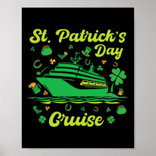 St. Patrick's Day Cruise Vacation Cruising Ship Ma Poster