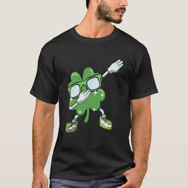 St Patricks Day Dabbing C Boys Girls Dab Dance T-Shirt (Front)