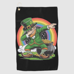 St Patricks Day Dabbing Leprechaun Dab Dance  Golf Towel