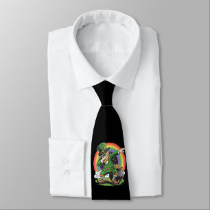 St Patricks Day Dabbing Leprechaun Dab Dance Tie