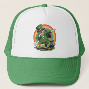 St Patricks Day Dabbing Leprechaun Dab Dance Trucker Hat