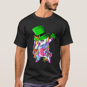 St Patricks Day Dabbing Unicorn Lepricorn Irish Gi T-Shirt