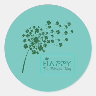 St. Patrick's Day Design   Classic Round Sticker