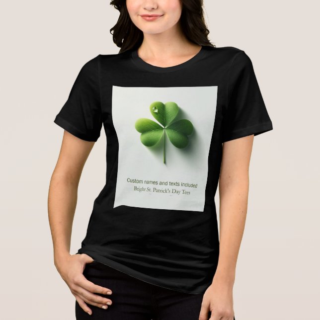 ST.PATRICK'S DAY DESIGN Tri-Blend SHIRT (Front)