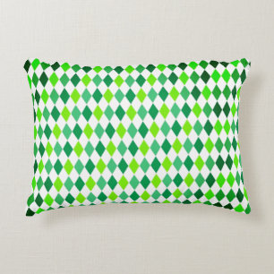 St. Patrick's Day Diamond Shape Pattern-54603 Accent Pillow