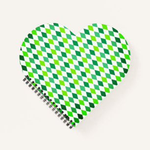 St. Patrick's Day Diamond Shape Pattern-54603 Notebook